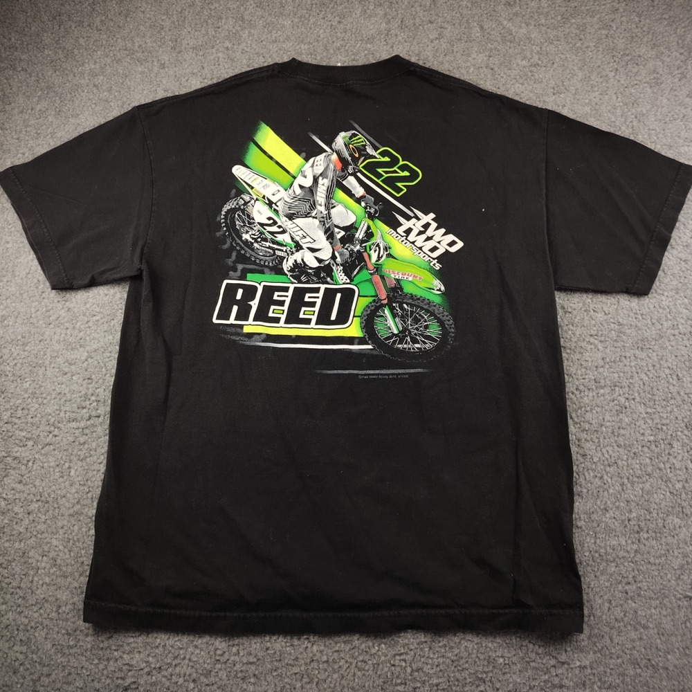 Motocross racer Chad Reed #22 Mens XL Black 2015 Graphic